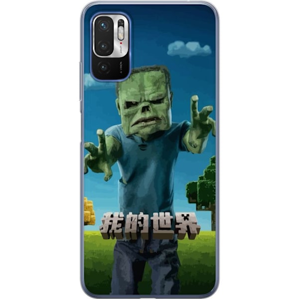 Xiaomi Redmi Note 10 5G Genomskinligt Skal A Minecraft Movie