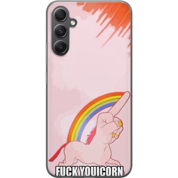 Samsung Galaxy A35 Genomskinligt Skal Fuck Unicorn