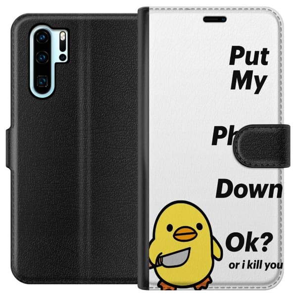 Kompatibel Tegnebogsetui til Huawei P30 Pro Lägg ner den