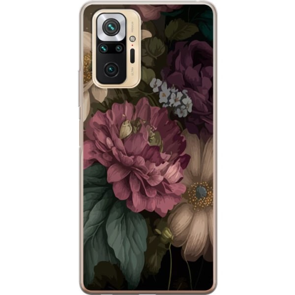 Xiaomi Redmi Note 10 Pro Gennemsigtig cover Blomster
