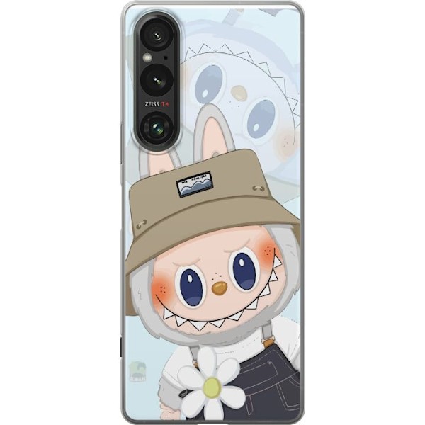 Sony Xperia 1 V Gennemsigtig cover Labubu med hat - Pop Mart f