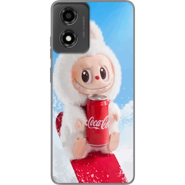Motorola Moto E14 Läpinäkyvä kuori Labubu Summer Edition