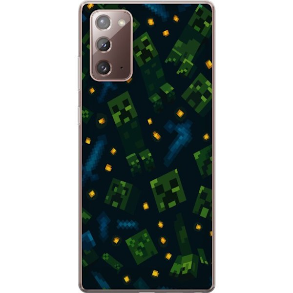 Samsung Galaxy Note20 Läpinäkyvä kuori Minecraft Dungeons Mob
