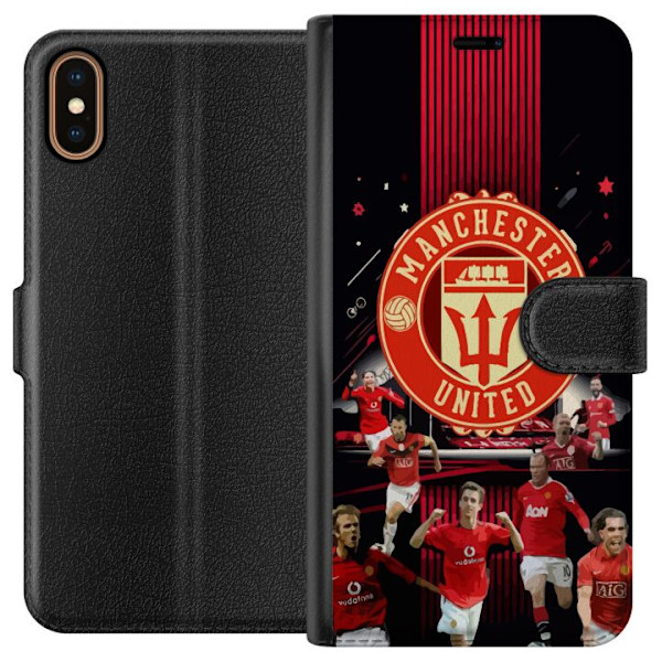 Apple iPhone X Plånboksfodral Manchester United F.C.