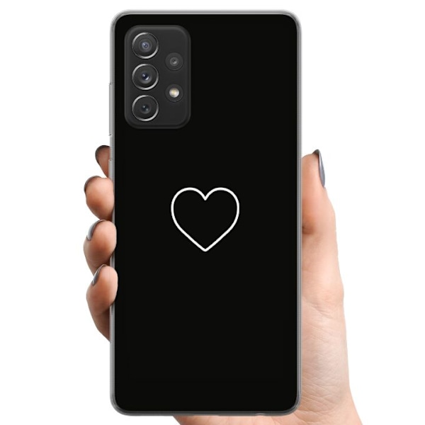 Samsung Galaxy A52 5G TPU Matkapuhelimen kuori Sydän