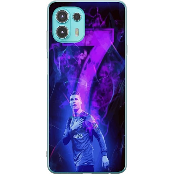 Motorola Edge 20 Lite Gjennomsiktig deksel Ronaldo 7 - Fotball