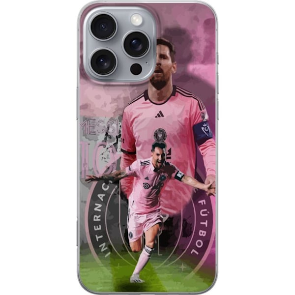 Apple iPhone 16 Pro Max Gjennomsiktig deksel Messi