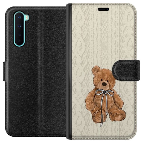 OnePlus Nord Lommeboketui Liten Bamse – klassisk bamse i enkel design