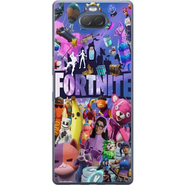 Sony Xperia 10 Plus Gennemsigtig cover Fortnite Skins Emotes B