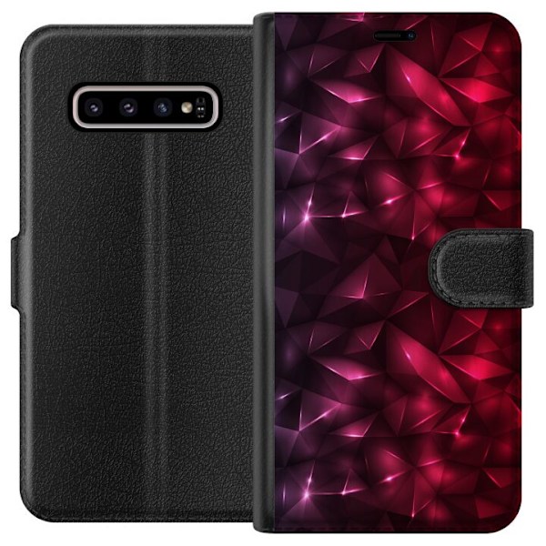 Samsung Galaxy S10+ Tegnebogsetui Fristernde Rød