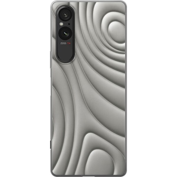 Sony Xperia 5 V Läpinäkyvä kuori Hopea-aallot