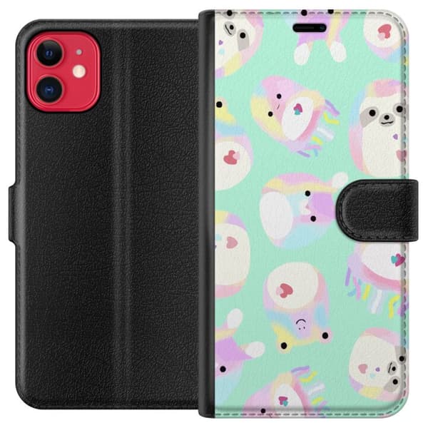 Kompatibel Tegnebogsetui til Apple iPhone 11 Squishmallow
