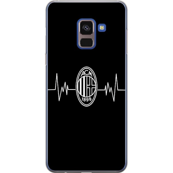 Samsung Galaxy A8 (2018) Läpinäkyvä kuori AC Milan