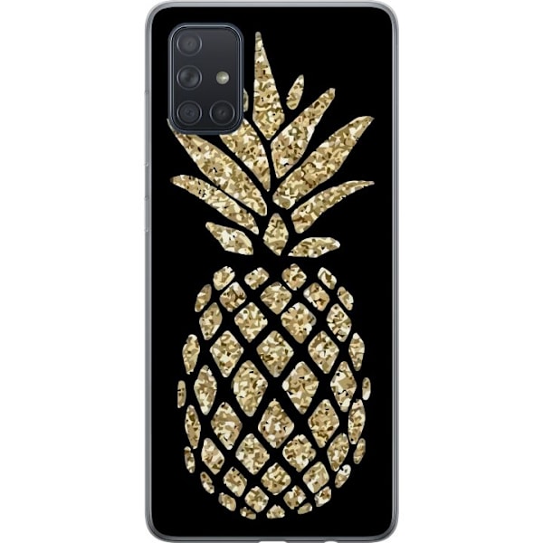 Samsung Galaxy A71 Gjennomsiktig deksel Ananas