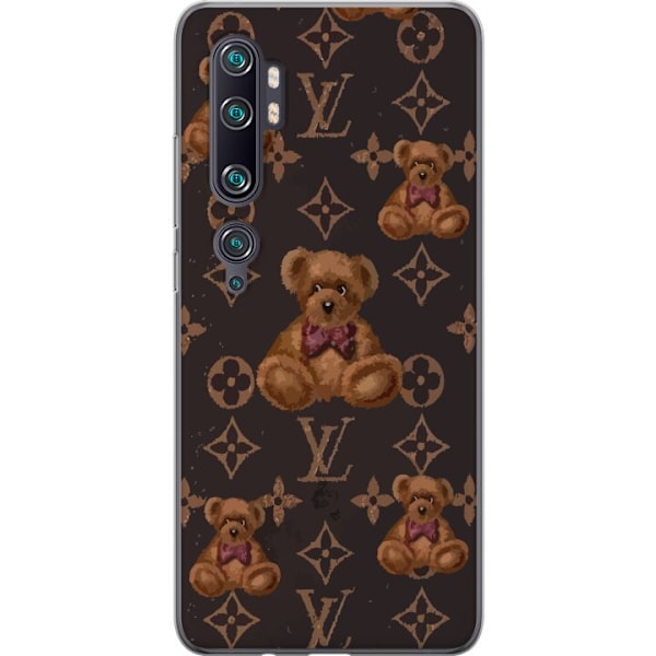 Xiaomi Mi Note 10 Pro Läpinäkyvä kuori Louis Vuitton Teddykarhu Kuvio Ylellinen Muotisuunnittelu Suosittu Motiivi Muoti-Trendi Ylelliset Asusteet
