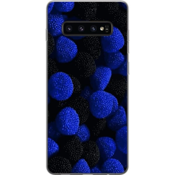 Samsung Galaxy S10 Gjennomsiktig deksel Blå Godteribiter