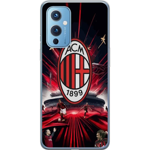 OnePlus 9 Gjennomsiktig deksel AC Milan