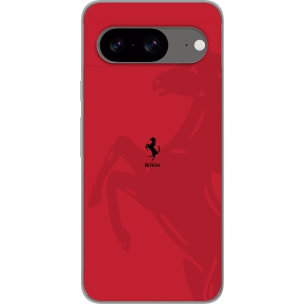 Google Pixel 8 Läpinäkyvä kuori Ferrari