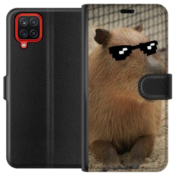 Samsung Galaxy A12 Plånboksfodral Capybara