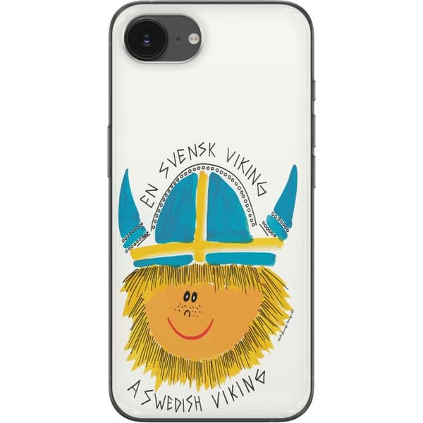 Kompatibelt Mobilskal till Apple iPhone 16e Svensk viking vit