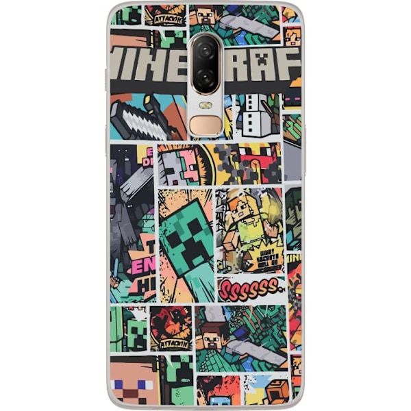 OnePlus 6 Läpinäkyvä kuori Minecraft Taide