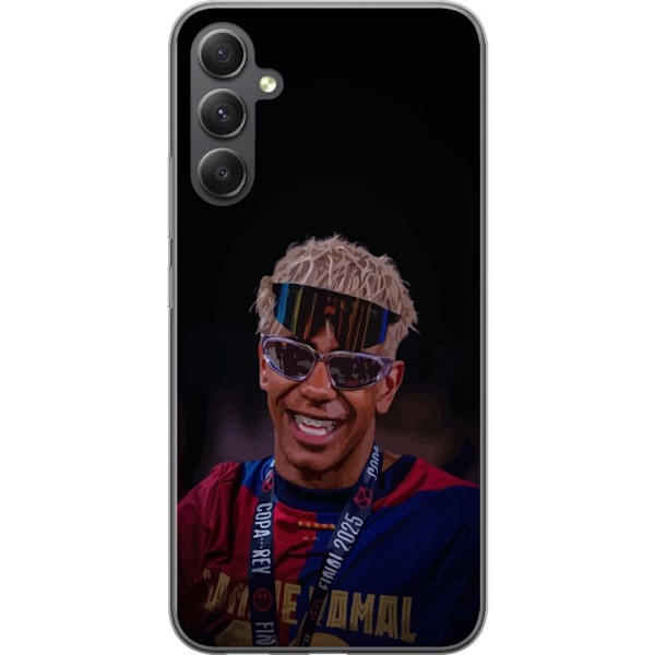 Samsung Galaxy A05s Gennemsigtig cover Lamine Yamal mobiltaske i elegant sportsdesign