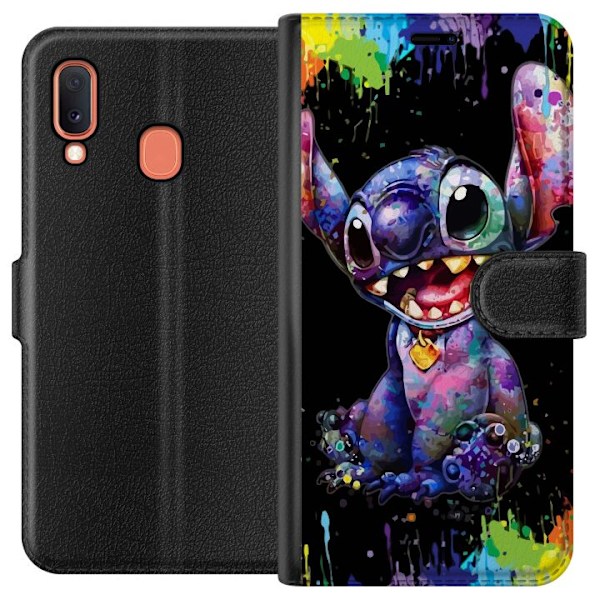 Samsung Galaxy A20e Tegnebogsetui Syning