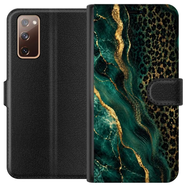 Kompatibelt Plånboksfodral till Samsung Galaxy S20 FE Emerald Wild grön