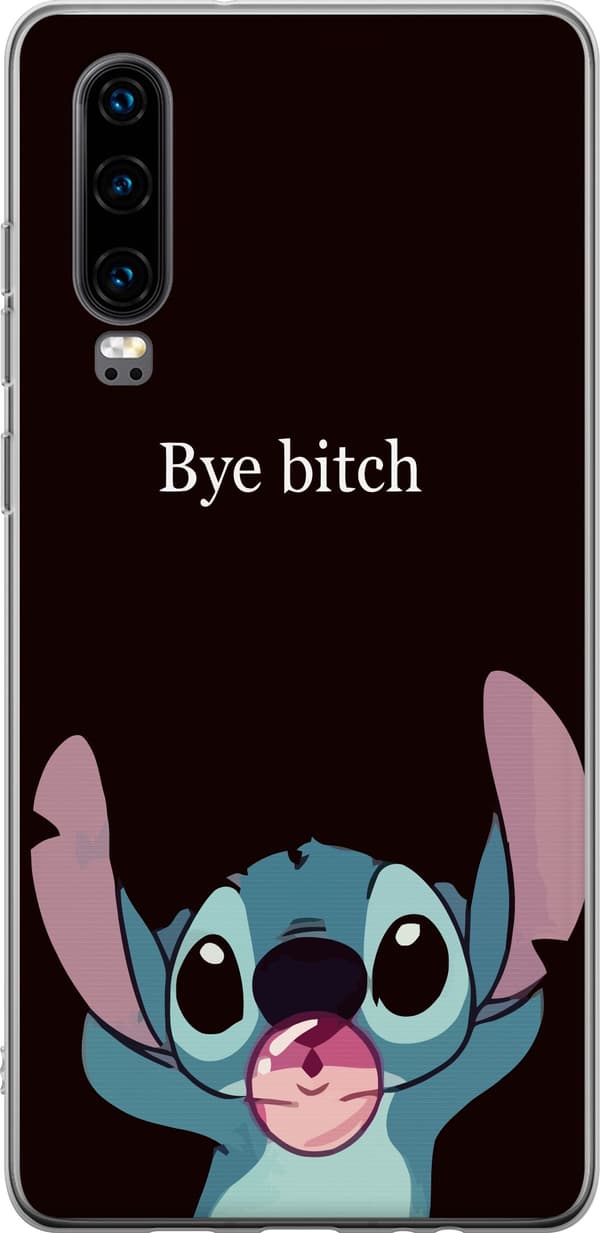 Kompatibel Mobilcover til Huawei P30 Bye bitch, Stitch