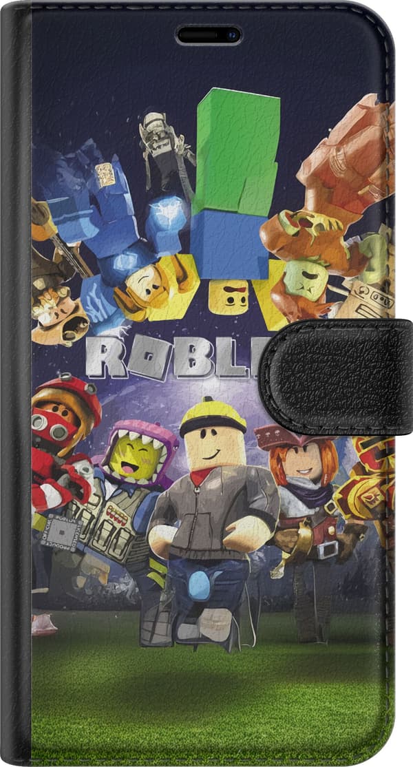 Kompatibelt Plånboksfodral till Apple iPhone 14 Roblox Värld – Gamingäventyr för Barn & Ungdomar