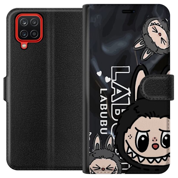Samsung Galaxy A12 Lommeboketui <nl>Labubu Black Energy - Svar