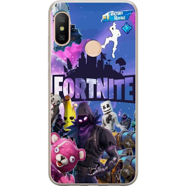 Xiaomi Redmi 6 Pro Gjennomsiktig deksel Fortnite