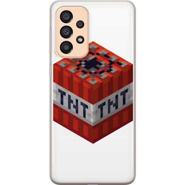 Samsung Galaxy A33 5G Läpinäkyvä kuori Minecraft TNT