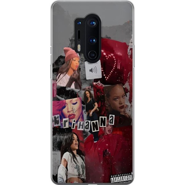 OnePlus 8 Pro Gennemsigtig cover Rihanna – Iconic Fashion Mo