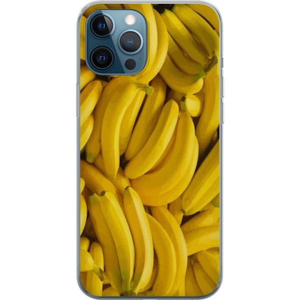 Apple iPhone 12 Pro Genomskinligt Skal Banana Pattern – lekf