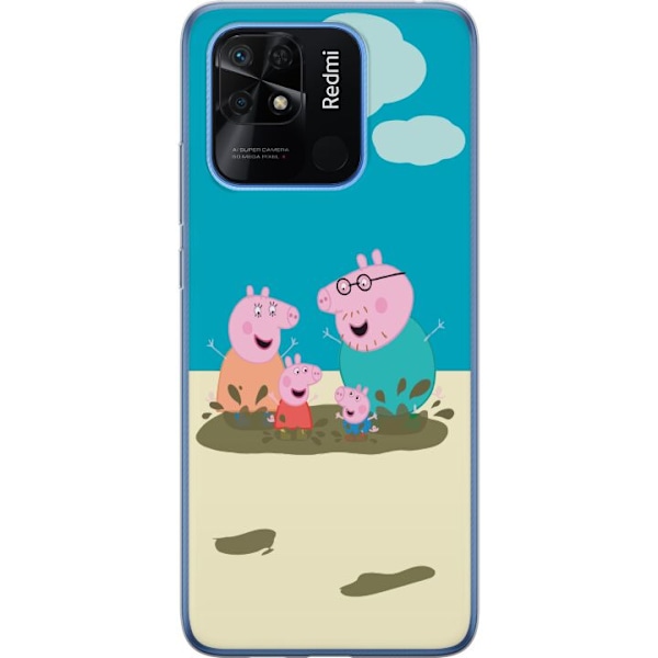 Xiaomi Redmi 10C Gennemsigtig cover Greta Gris Familie Georg M