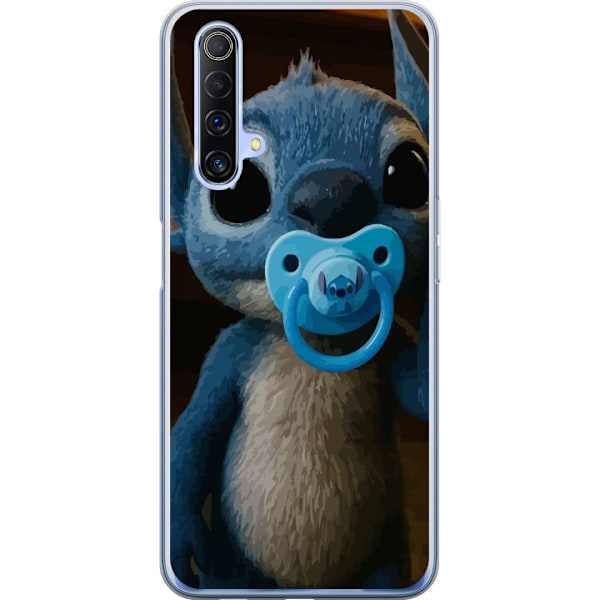 Realme X50 5G Läpinäkyvä kuori Stitch & Napp - vauvateema söpöllä hahmolla