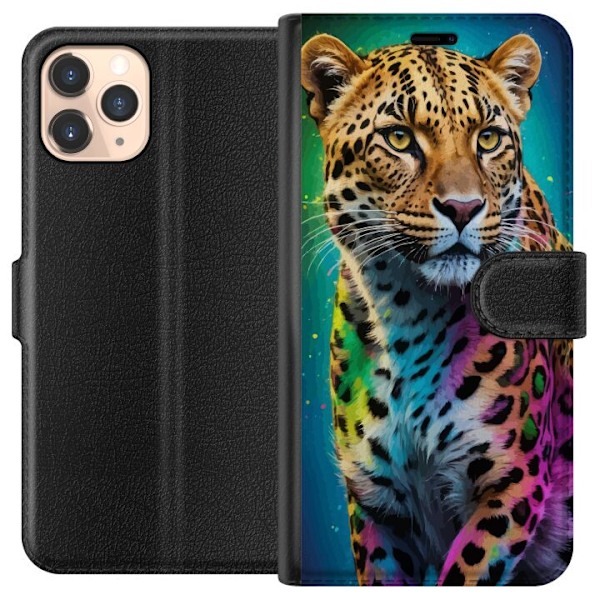 Apple iPhone 11 Pro Plånboksfodral Leopard