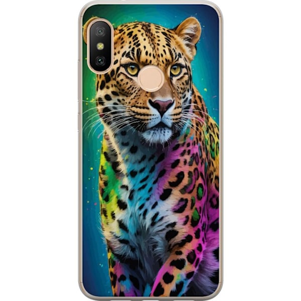 Xiaomi Redmi 6 Pro Genomskinligt Skal Leopard