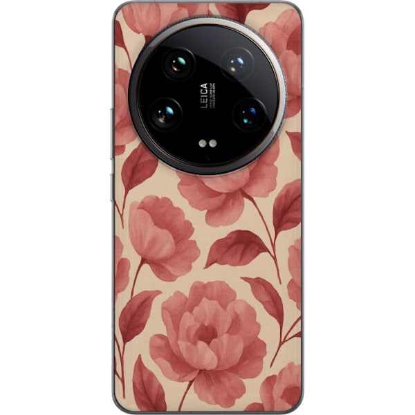 Xiaomi 14 Ultra Läpinäkyvä kuori Ruusun Kukinta