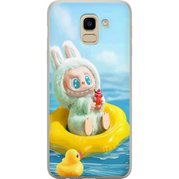 Samsung Galaxy J6 Läpinäkyvä kuori Labubu Stripe Attack - R