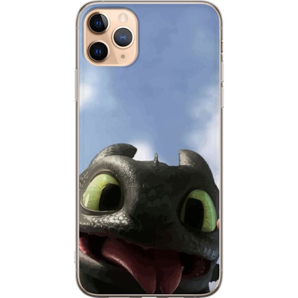 Apple iPhone 11 Pro Max Genomskinligt Skal How to Train Your Dragon (Draktränaren)