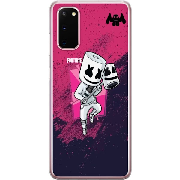 Samsung Galaxy S20 Genomskinligt Skal Marshmello Fortnite Skin