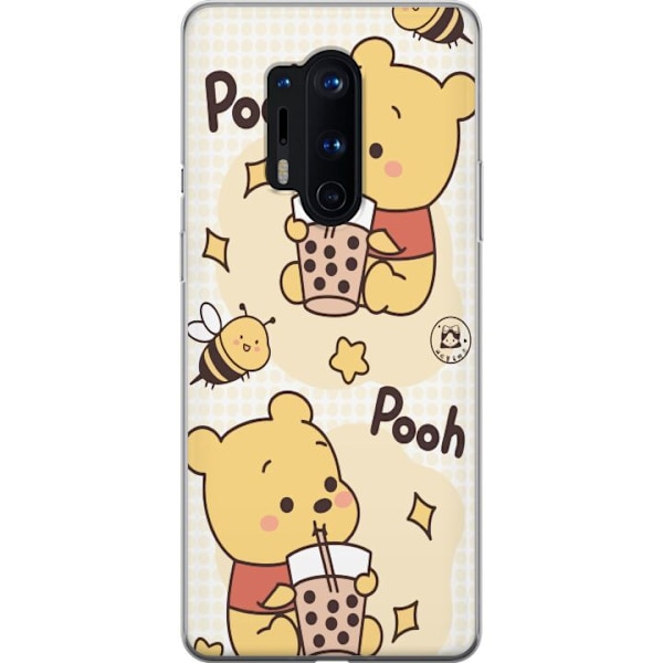OnePlus 8 Pro Läpinäkyvä kuori Nalle Pooh - klassinen karhumotiivi uudessa tulkinnassa