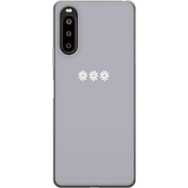 Sony Xperia 10 II Genomskinligt Skal Lila Blomminimalism – s