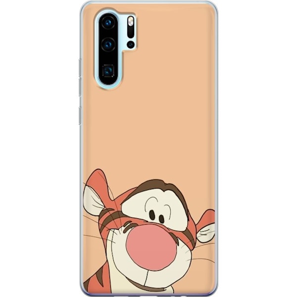 Huawei P30 Pro Genomskinligt Skal Tiger HEJ!