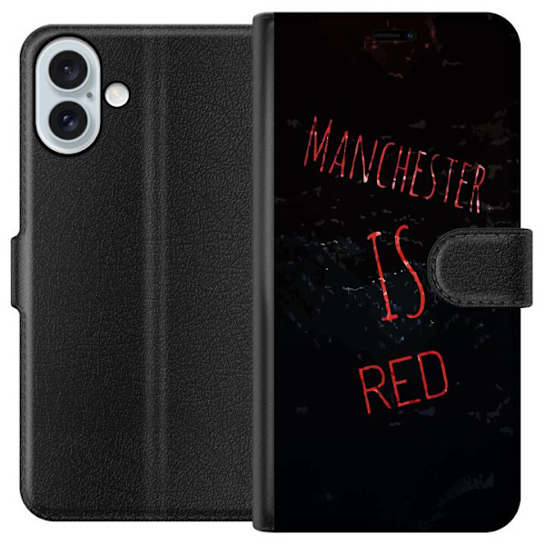 Apple iPhone 16 Plus Tegnebogsetui Manchester United