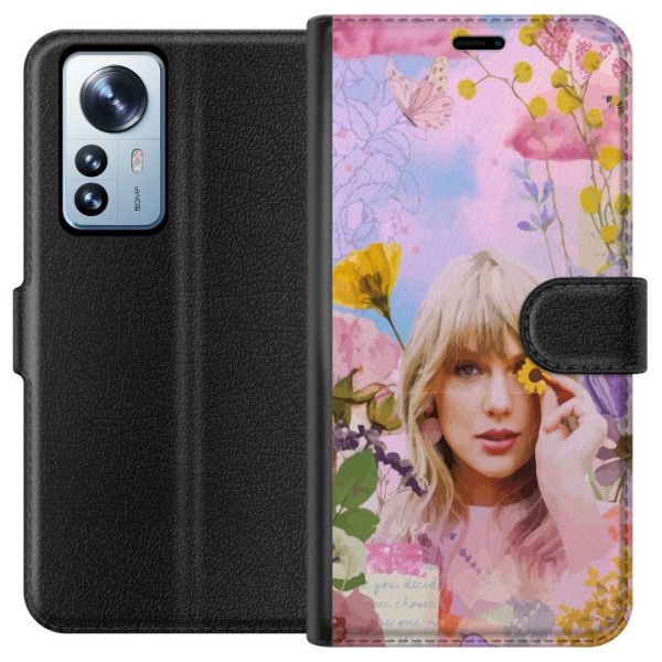 Xiaomi 12 Pro Plånboksfodral Taylor Swift - Blomma