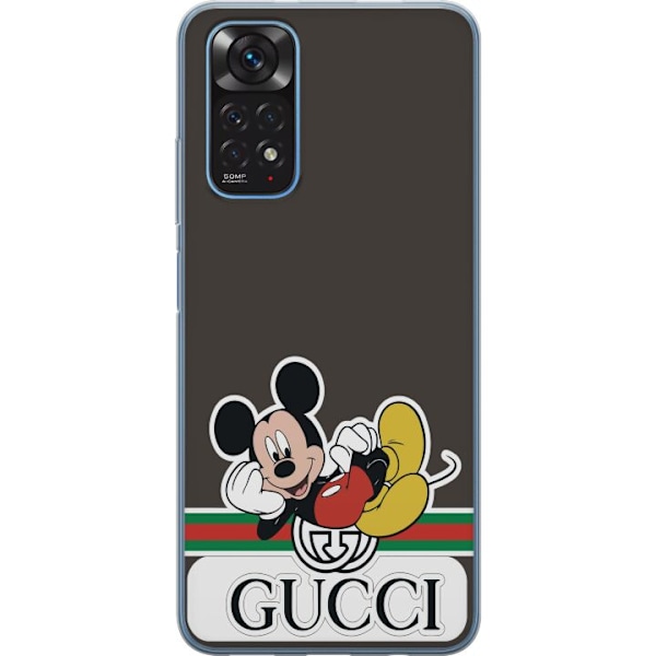 Xiaomi Redmi Note 11S Genomskinligt Skal Gucci Musse Pig