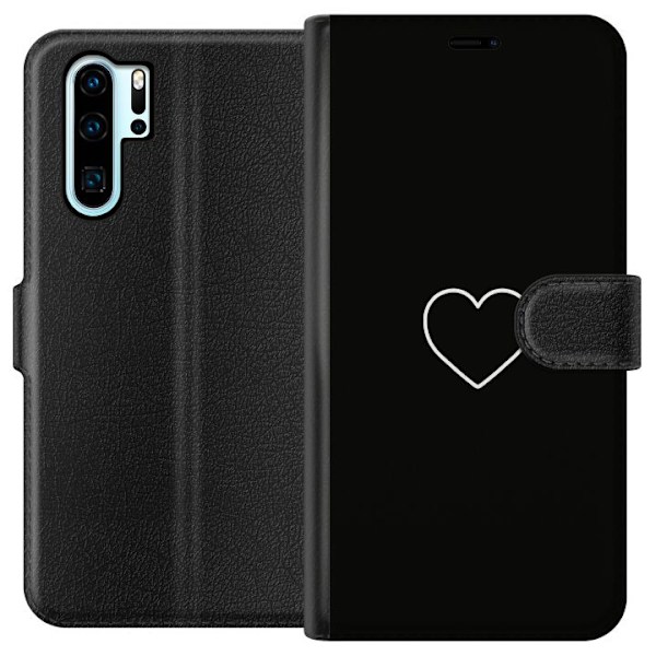 Huawei P30 Pro Tegnebogsetui Hjerte